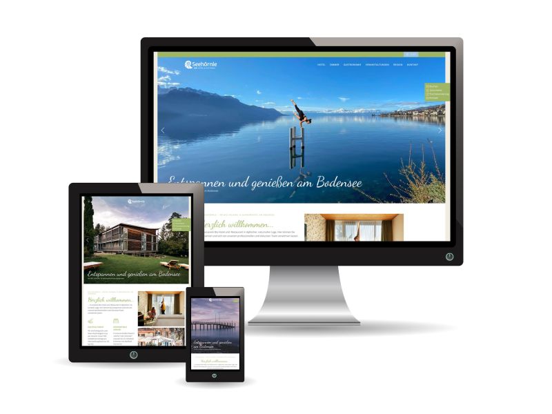 Webdesign für das Bio Hotel Seehörnle